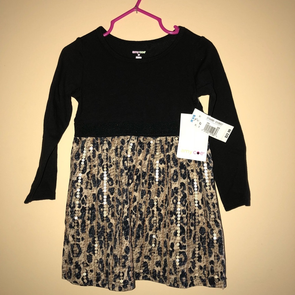 Amy Coe Sequin Animal Print Dress.  SOLD